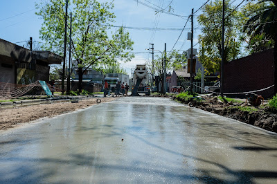 Avanza la Repavimentación en Hurlingham